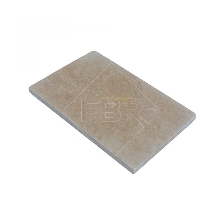 16x24 Ivory Tumbled Travertine Paver 3cm FBR Marble PAVERS POOL