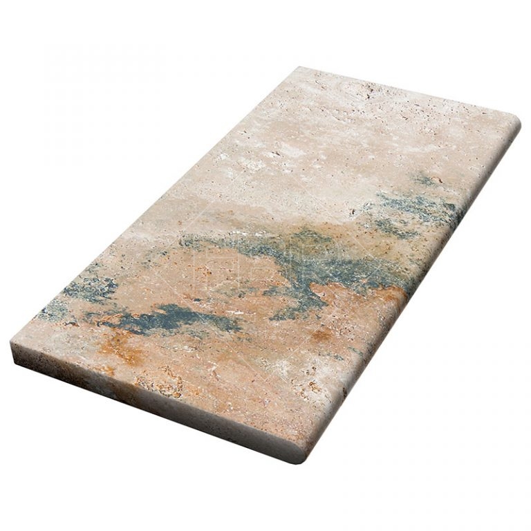 12x24 Country Classic Tumbled Travertine Coping 3cm FBR Marble