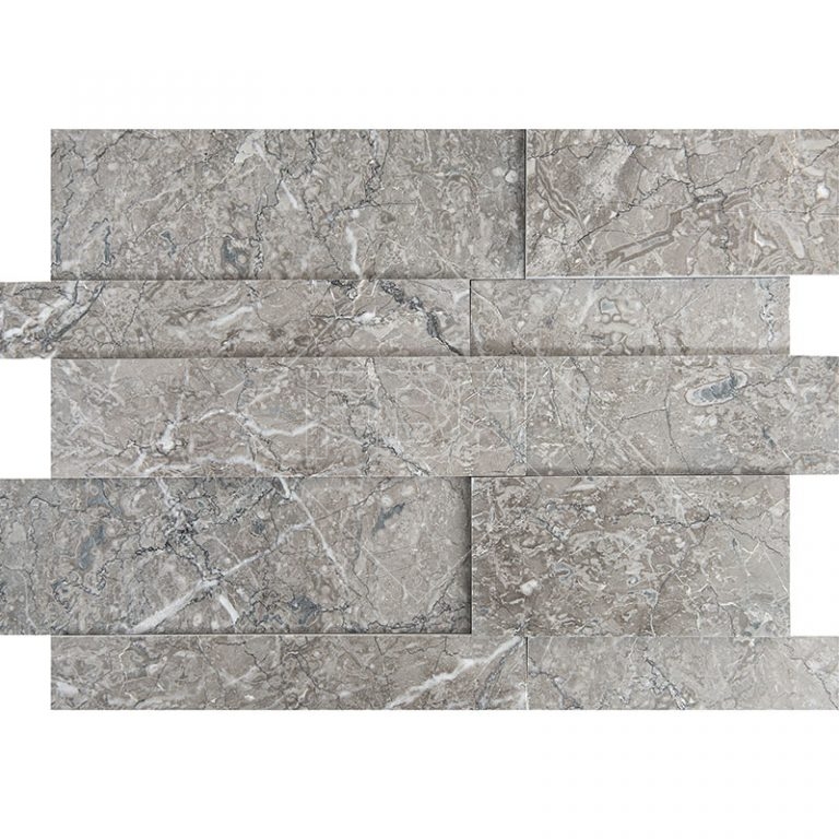 Mona Grey 3D Honed Jumbo Panel FBR Marble PAVERS POOL COPINGS