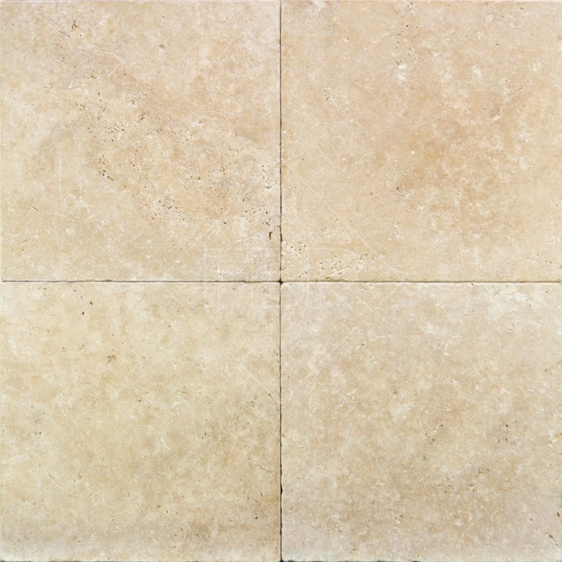 16x16 Ivory Tumbled Travertine Tile | FBR Marble | PAVERS – POOL