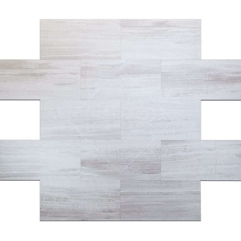 12x24 White Woodridge Honed Limestone Tile (3/8) FBR Marble PAVERS