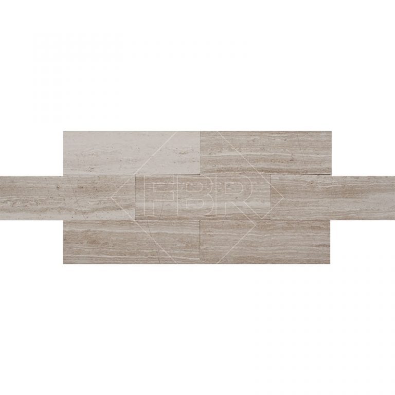 4×12 White Woodridge Honed Limestone Tile (3/8) FBR Marble